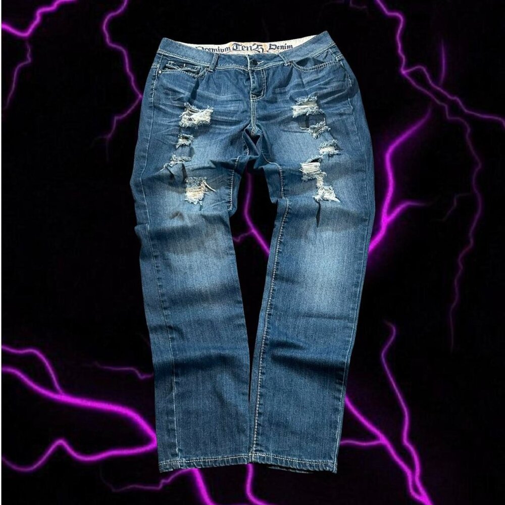 baggy 2000s y2k ripped jen25 jeans